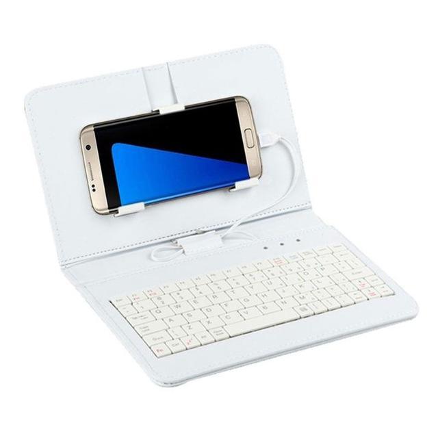 Ultra-Thin Mobile Phone Bluetooth Keyboard Leather Case