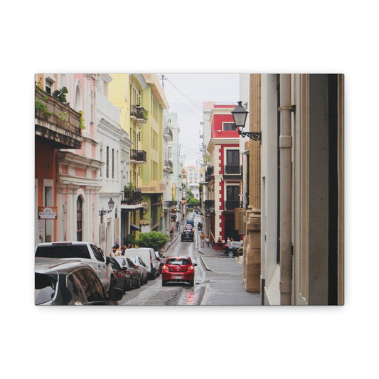 Old San Juan Canvas Wall Art, Colorful Cityscape Decor, Modern Home Accents, Gift for Art Lovers, Unique Wall Decoration